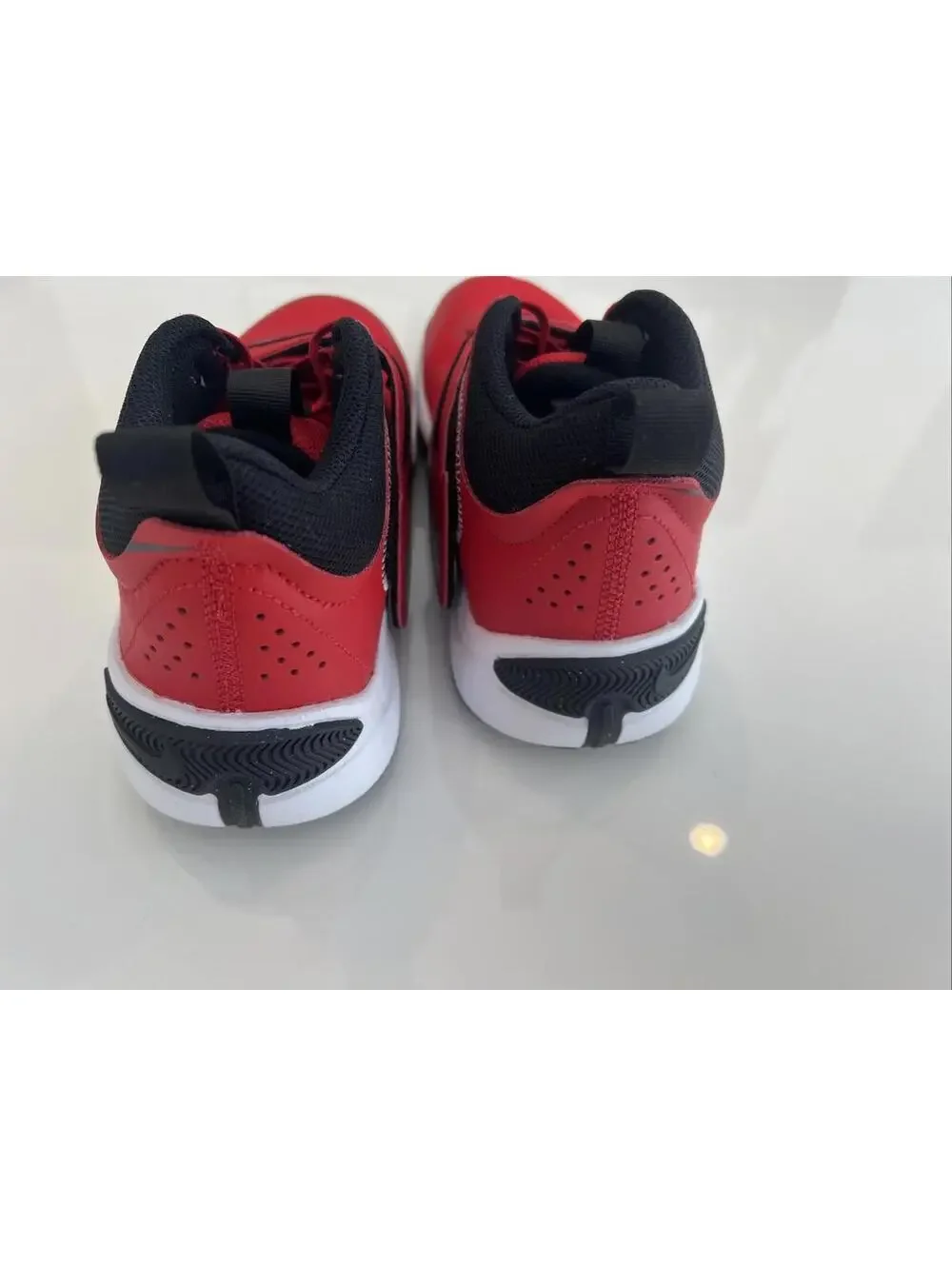 $59 Nike Team Hustle D 11 Basketball Sneakers University Red/Black Youth 4.5 Y
